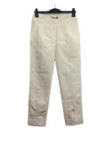 Agnona Women’s White Embroidered Silk-Blend Trousers