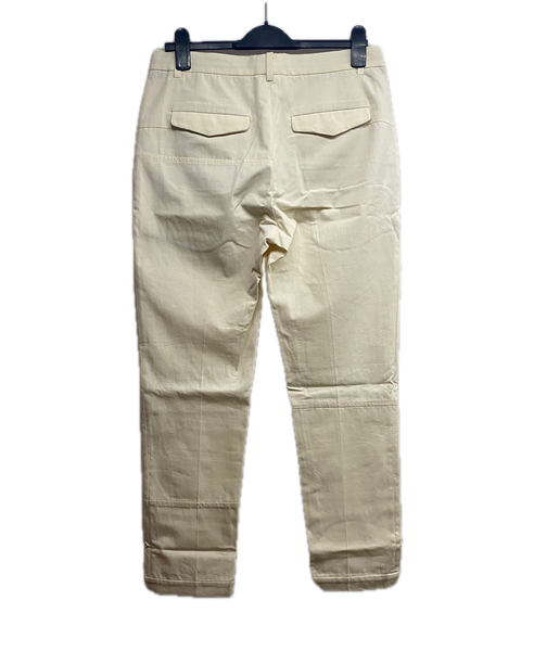 Brunello Cucinelli Beige Cotton Tapered Skinny Trousers