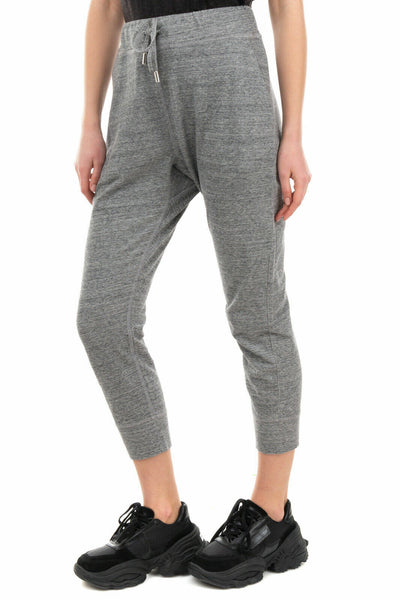 DSQUARED2 Women's Grey Cropped Joggers Trousers Made in Italy