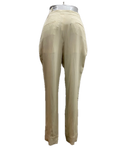 Valentino Ivory Pressed-Pleat Pure Silk Tapered Trousers