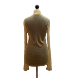 Missoni Golden Sheer Viscose Long Sleeve High-Neck Jumper Made in Italy