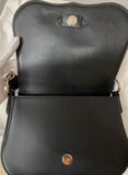 CALVIN KLEIN 205W39NYC Black Leather Handbag Chain Shoulder Bag
