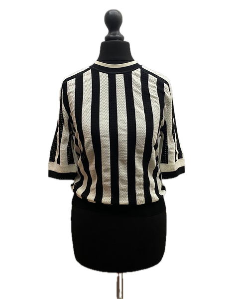 Nina Ricci Black & Ivory Wool Blend Top Made in Italy