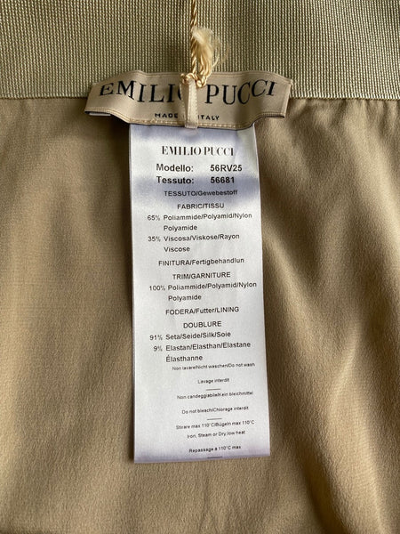 Emilio Pucci Nude Lace Mini Skirt Made in Italy