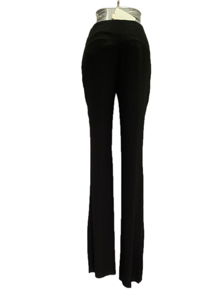 Emilio Pucci Black Straight Leg Trousers Made in Italy