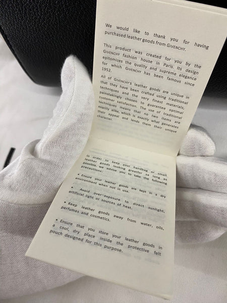 Authentic Givenchy Black Calfskin Leather Handbag – Brand New with Dust Bag (VIP Gift)