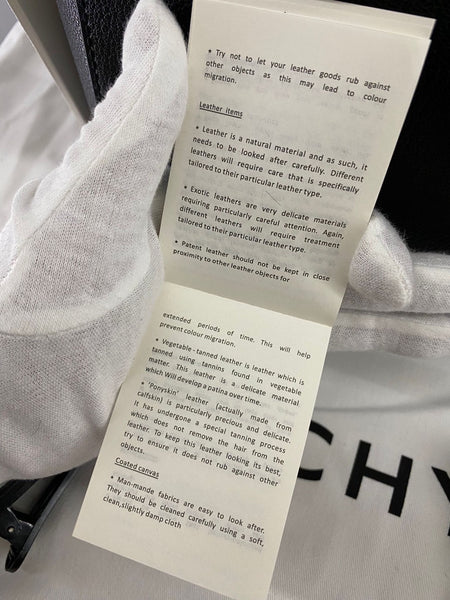 Authentic Givenchy Black Calfskin Leather Handbag – Brand New with Dust Bag (VIP Gift)