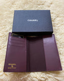 CHANEL CC Logo Matelasse Quilted Caviar Skin Passport Holder (VIP Gift)