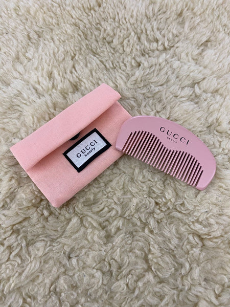 GUCCI Beauty Small Pink Comb & Fabric Pouch (VIP Gift)