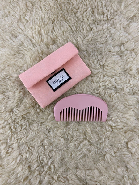 GUCCI Beauty Small Pink Comb & Fabric Pouch (VIP Gift)