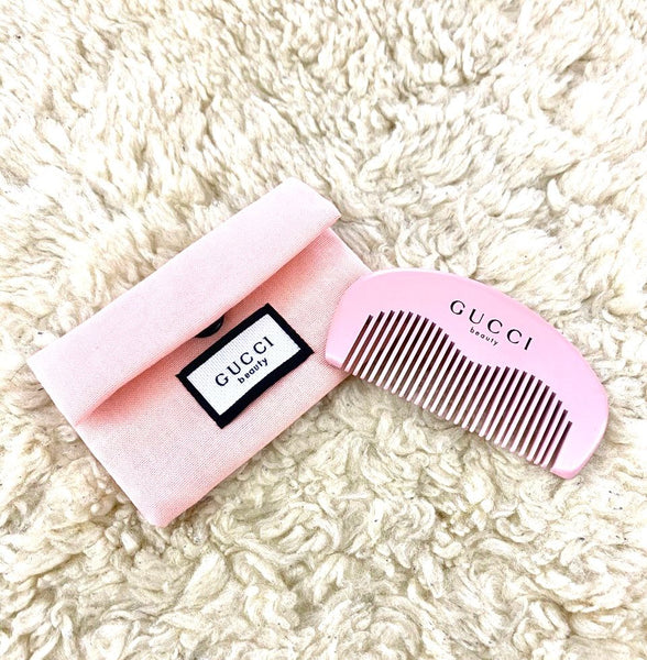 GUCCI Beauty Small Pink Comb & Fabric Pouch (VIP Gift)