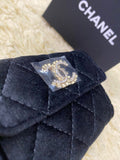 CHANEL Beauty Black Matelasse Quilted Cosmetic Case with Box (VIP Gift)