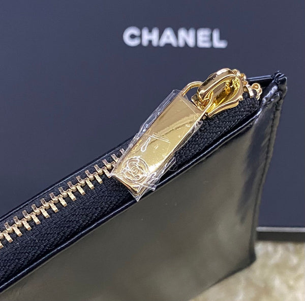 CHANEL Black Cosmetic Pouch – Limited Edition VIP Gift (with Box)