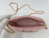 CHANEL Pink Checked Tweed Mini Shoulder Bag – New /Box & Dust Bag (VIP Gift)