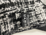 CHANEL Black & White Cashmere-Silk Scarf – VIP Gift – Made in France – With Gift Box