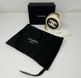 CHANEL Leather & Tweed CC Makeup Bag Vanity Chain (Rare VIP Gift) Mini Cosmetic Bag, with Logo Pouch & Box - Made in Italy