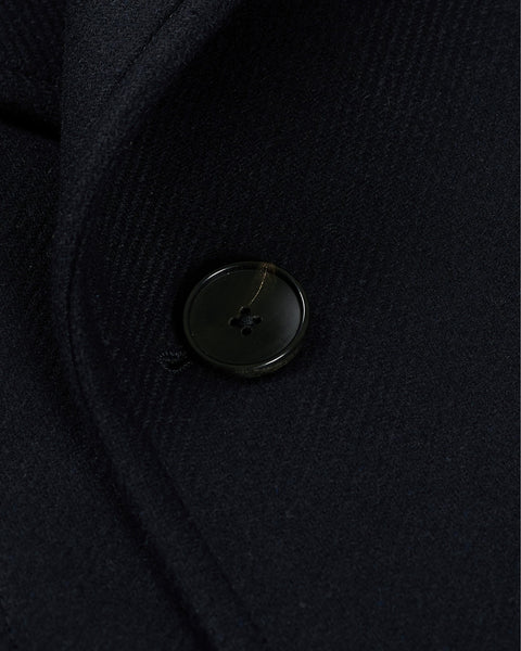 Hugo Boss Hyde Slim-fit Navy Double-breasted Wool Peacoat