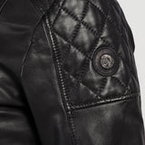 Diesel L-Marton Black Lambskin Leather Biker Jacket