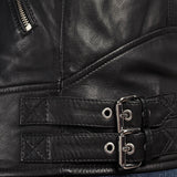 Diesel L-Marton Black Lambskin Leather Biker Jacket