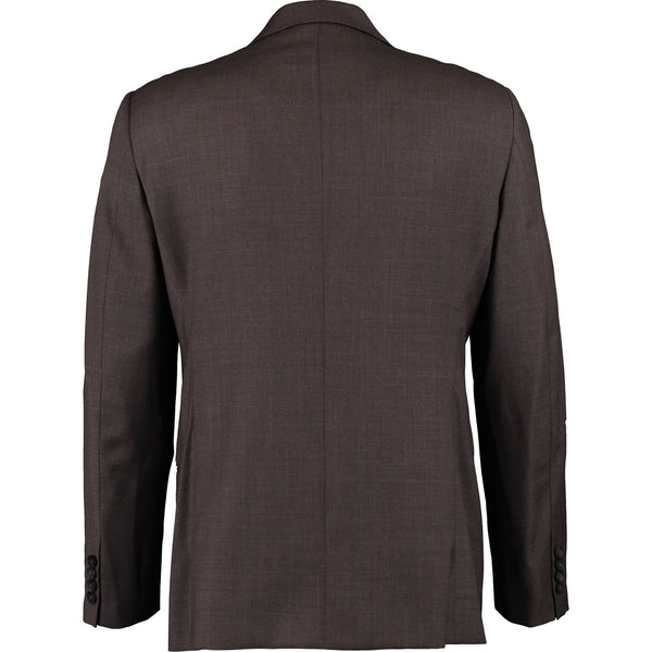 Armani Collezioni Brown Check Virgin Wool Two Piece Suit