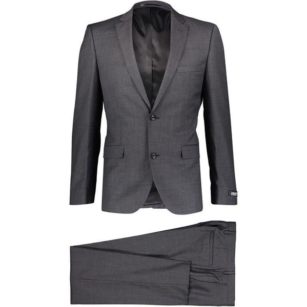 DKNY Grey Slim Fit Wool Blend Two Piece Suit