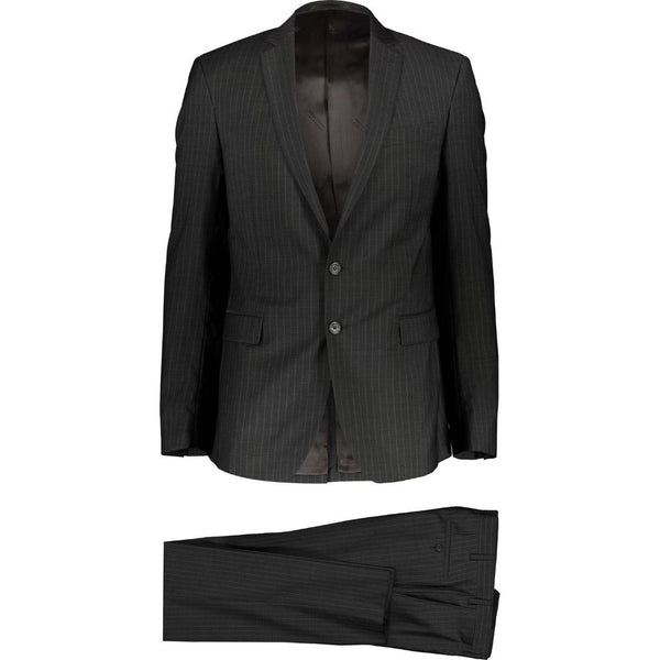 Versace Collection Grey Pinstripe Wool Two Piece Suit