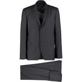 Versace Collection Charcoal Grey Slim Fit Wool Two Piece Suit