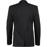 Versace Collection Black Pinstripe Slim Fit Wool Blend Two Piece Suit