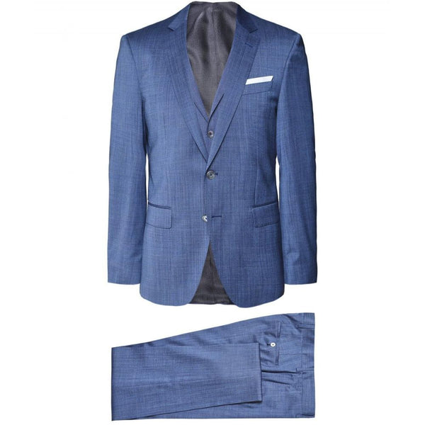 Hugo Boss Blue Slim Fit Italian Woven Three Piece Suit