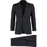 Marc Jacobs Dark Blue Slim Fit Virgin Wool Two Piece Suit Made in Italy