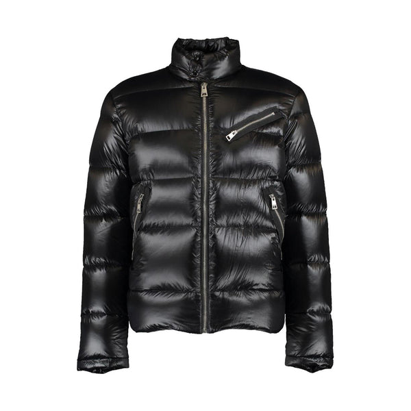 Just Cavalli Black Quilted Down Jacket