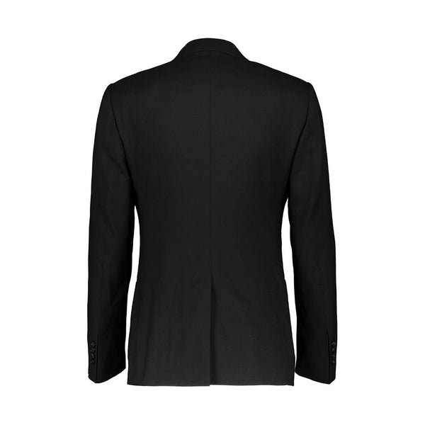 Dolce & Gabbana Black Slim Fit Pure Cashmere Double Breasted Blazer Made in Italy