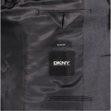 DKNY Grey Slim Fit Wool Blend Two Piece Suit