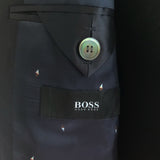 Hugo Boss Dark Blue Slim Fit Wool Blazer