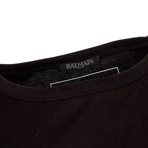 Balmain Black Dangerous Print Oversized Short Sleeve T-Shirt