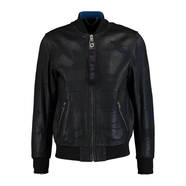 Diesel L-Parker 900 Black Sheepskin Leather Jacket